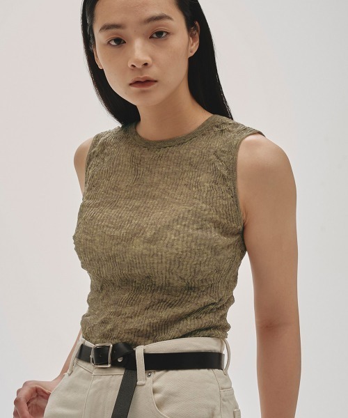 TODAYFUL 2wayシアーニットベスト ノースリーブ 2way Sheer Knitvest（ベスト）｜TODAYFUL（トゥデイフル）の