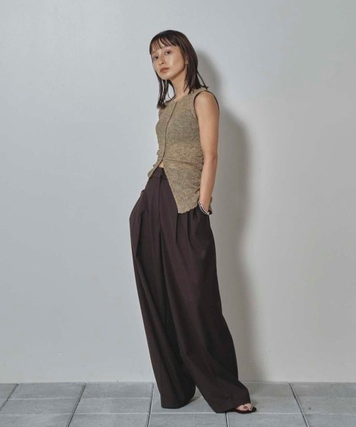 2way Sheer Knitvest（ベスト）｜TODAYFUL（トゥデイフル）の