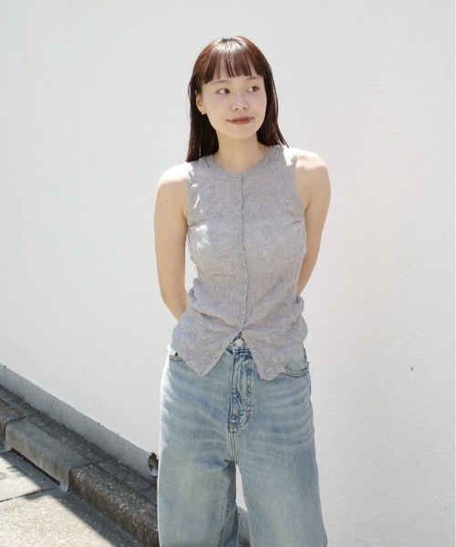 2way Sheer Knitvest（ベスト）｜TODAYFUL（トゥデイフル）の