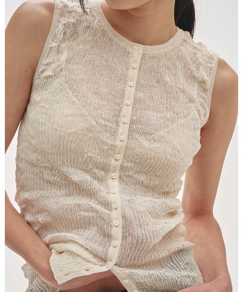 2way Sheer Knitvest（ベスト）｜TODAYFUL（トゥデイフル）の