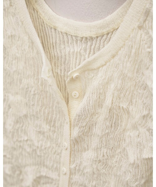 todayful 2way Sheer Knitvest アイボリー　IVR TODAYFUL トゥデイフル 2way Sheer Knitvest 即納 : RAPTURE