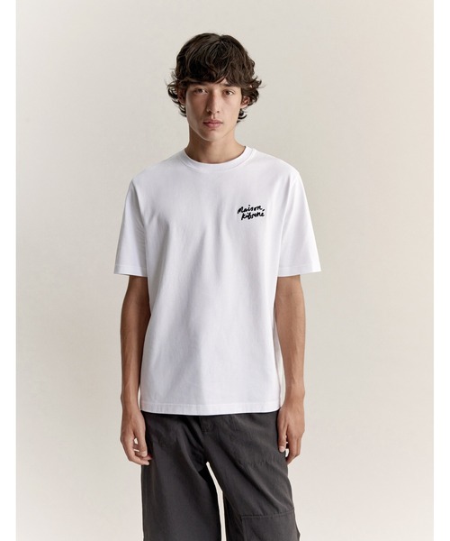 Maison Kitsune(メゾンキツネ)の「MAISON KITSUNE HANDWRITING COMFORT TEE-SHIRT(Tシャツ/カットソー・メンズ・ホワイト×ブラック/モスグリーン/ブラック×ホワイト/アッシュブラウン/ナチュラル/ネイビー・XL/L/M/S/XS)」の10枚目の写真