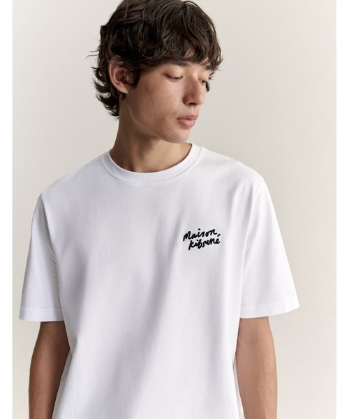 Maison Kitsune(メゾンキツネ)の「MAISON KITSUNE HANDWRITING COMFORT TEE-SHIRT(Tシャツ/カットソー・メンズ・ホワイト×ブラック/モスグリーン/ブラック×ホワイト/アッシュブラウン/ナチュラル/ネイビー・XL/L/M/S/XS)」の11枚目の写真