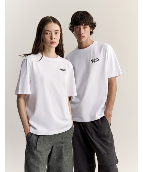 Maison Kitsune(メゾンキツネ)の「MAISON KITSUNE HANDWRITING COMFORT TEE-SHIRT(Tシャツ/カットソー・メンズ・ホワイト×ブラック/モスグリーン/ブラック×ホワイト/アッシュブラウン/ナチュラル/ネイビー・XL/L/M/S/XS)」の13枚目の写真