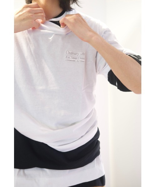 SHINYAKOZUKA(シンヤコヅカ)の「ORDINARY S/S TEE(Tシャツ/カットソー・メンズ・ホワイト/ブラック/ヘザーグレー・X-LARGE/LARGE/MEDIUM/SMALL)」の6枚目の写真