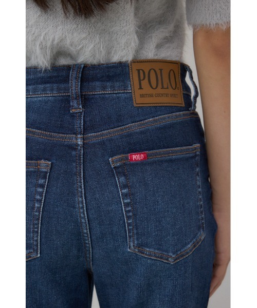 AZUL by moussy(アズールバイマウジー)の「【身長/骨格別着用画像あり】超絶美脚!POLO BCS×AZUL フレアデニム ストレッチ 履き心地抜群 コラボ デニム ポロ 細見え 着やせ 体系カバー(デニムパンツ・レディース・ブルー・MEDIUM/SMALL)」の9枚目の写真