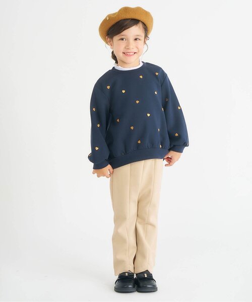 apres les cours（アプレレクール）の「フレアパンツ（その他パンツ・キッズ・ベージュ/ブラック・80/90/100/110/120/130/140）」の3枚目の写真