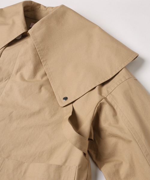 mintdesigns（ミントデザインズ）の「DUMBO COLLAR COAT（その他アウター・レディース・ベージュ/ブラック・ONESIZE）」の13枚目の写真