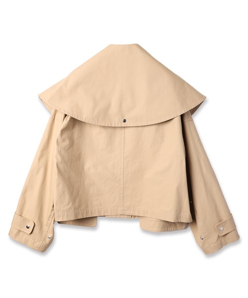 mintdesigns（ミントデザインズ）の「DUMBO COLLAR COAT（その他アウター・レディース・ベージュ/ブラック・ONESIZE）」の6枚目の写真