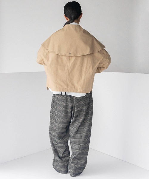 mintdesigns（ミントデザインズ）の「DUMBO COLLAR COAT（その他アウター・レディース・ベージュ/ブラック・ONESIZE）」の18枚目の写真