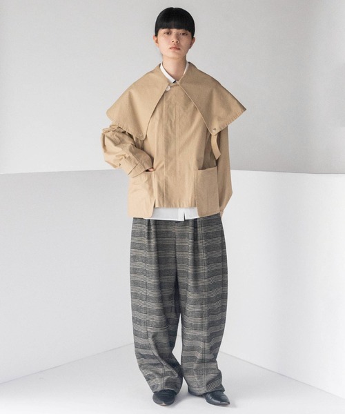 mintdesigns（ミントデザインズ）の「DUMBO COLLAR COAT（その他アウター・レディース・ベージュ/ブラック・ONESIZE）」の19枚目の写真