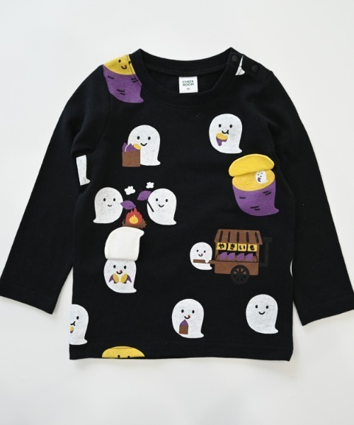 CHEEK ROOM(チークルーム)の「CHEEK ROOM/チークルーム おばけの焼きいも ロングTシャツ(Tシャツ/カットソー・キッズ・ピンク/ブルー/ブラック・80cm/90cm/100cm/110cm/120cm/130cm)」の19枚目の写真