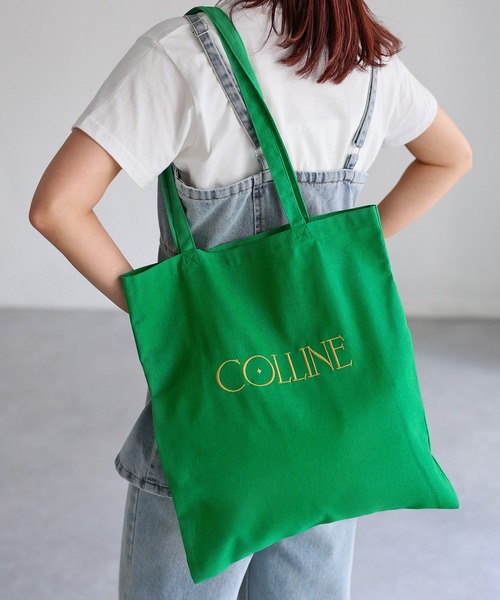 Riberry(リベリー)の「ロゴ刺繍トートバッグ(トートバッグ・レディース・ブルー/ブラック/ベージュ/グリーン/ピンク・FREE)」の3枚目の写真