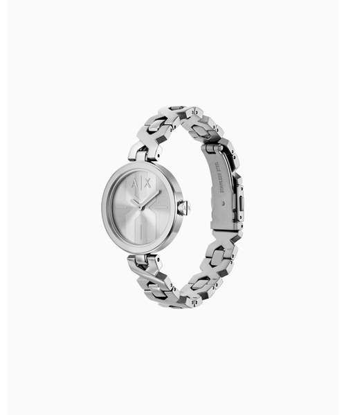 ARMANI EXCHANGE(アルマーニエクスチェンジ)の「【A|X アルマーニ エクスチェンジ】ステンレススチールベルトウォッチ(バタフライ)AVA_AX5830(アナログ腕時計・レディース・その他1・FREE)」の2枚目の写真