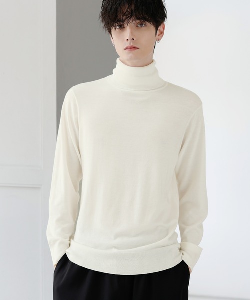 セール】ウォッシャブル/抗ピリング 14Gシープカシミヤタッチ