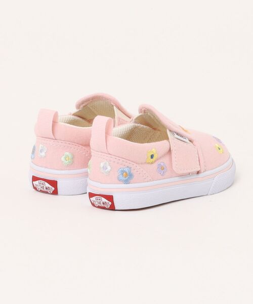 VANS（バンズ）の「VANS ヴァンズ 12-165(H) SLIP ON スリッポン V98TDL EB.FLW PNK/WHT/FLW（スニーカー・キッズ・ピンク・12/12.5/13/13.5/14/14.5/15 /15.5/16/16.5）」の2枚目の写真