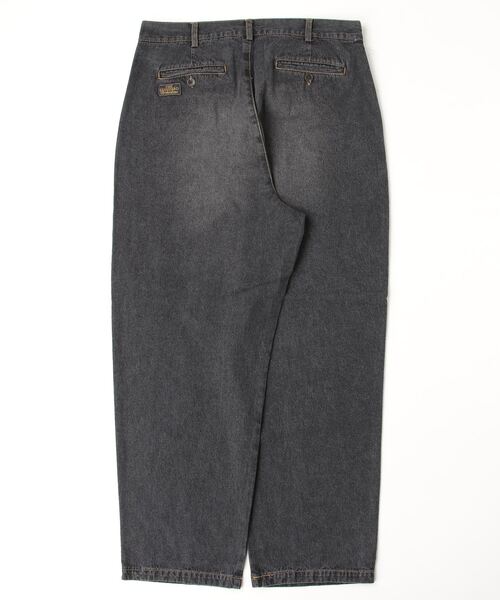 BROKEN BASE(ブロークンベース)の「Two-Tuck Wide Denim(デニムパンツ・メンズ・ブラック/ライトブルー・LARGE/MEDIUM)」の9枚目の写真