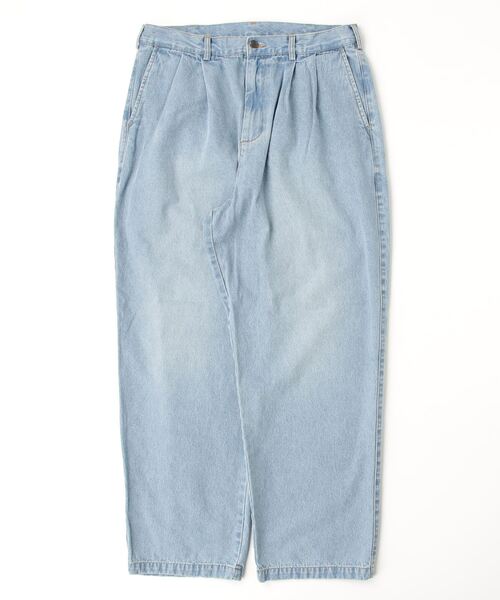 BROKEN BASE(ブロークンベース)の「Two-Tuck Wide Denim(デニムパンツ・メンズ・ブラック/ライトブルー・LARGE/MEDIUM)」の12枚目の写真