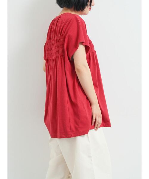SM2（エスエムツー）の「[接触冷感]シャーリングロゴプリントTシャツ（Tシャツ/カットソー・レディース・レッド/オフホワイト/チャコールグレー/グレー・F）」の14枚目の写真