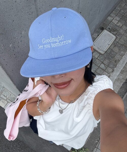 CIAOPANIC TYPY(チャオパニックティピー)の「【UNISEX】スウェットロゴキャップ(キャップ・レディース・ブルー系その他/イエロー/ブラック/チャコールグレー/グレー・ONE SIZE)」の5枚目の写真