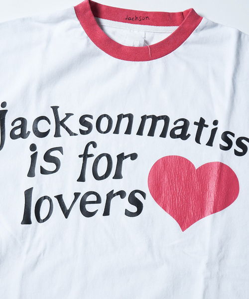 JACKSON MATISSE(ジャクソンマティス)の「【JACKSON MATISSE/ジャクソンマティス】is for lovers Tee/リンガーTシャツ/ユニセックス【WEB限定】(Tシャツ/カットソー・メンズ・レッド/ピンク・M/L/XL)」の8枚目の写真