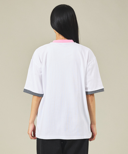 JACKSON MATISSE(ジャクソンマティス)の「【JACKSON MATISSE/ジャクソンマティス】is for lovers Tee/リンガーTシャツ/ユニセックス【WEB限定】(Tシャツ/カットソー・メンズ・レッド/ピンク・M/L/XL)」の14枚目の写真