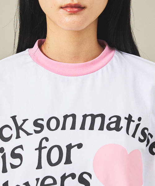 JACKSON MATISSE(ジャクソンマティス)の「【JACKSON MATISSE/ジャクソンマティス】is for lovers Tee/リンガーTシャツ/ユニセックス【WEB限定】(Tシャツ/カットソー・メンズ・レッド/ピンク・M/L/XL)」の15枚目の写真