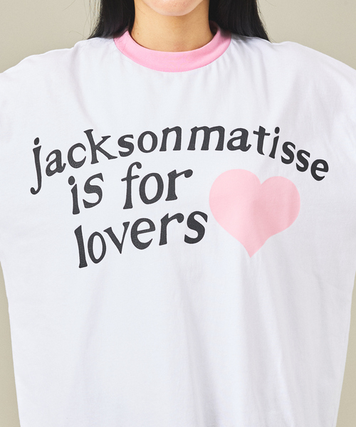 JACKSON MATISSE(ジャクソンマティス)の「【JACKSON MATISSE/ジャクソンマティス】is for lovers Tee/リンガーTシャツ/ユニセックス【WEB限定】(Tシャツ/カットソー・メンズ・レッド/ピンク・M/L/XL)」の17枚目の写真