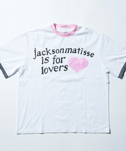 JACKSON MATISSE(ジャクソンマティス)の「【JACKSON MATISSE/ジャクソンマティス】is for lovers Tee/リンガーTシャツ/ユニセックス【WEB限定】(Tシャツ/カットソー・メンズ・レッド/ピンク・M/L/XL)」の19枚目の写真