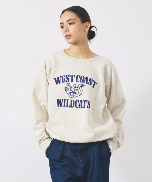 MIXTA/ミクスタ】CREW NECK SWEAT/クルーネック/ WEST COAST WILD CATS