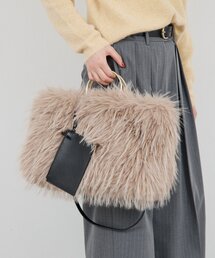 GALLARDAGALANTE | 【2.718】シャギーリングハンドルバッグ(ショルダーバッグ)