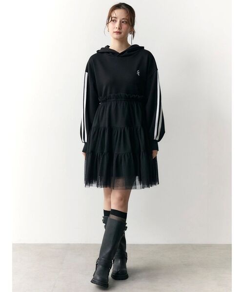 セール】2WAYチュールオーバースウェットワンピース（ワンピース