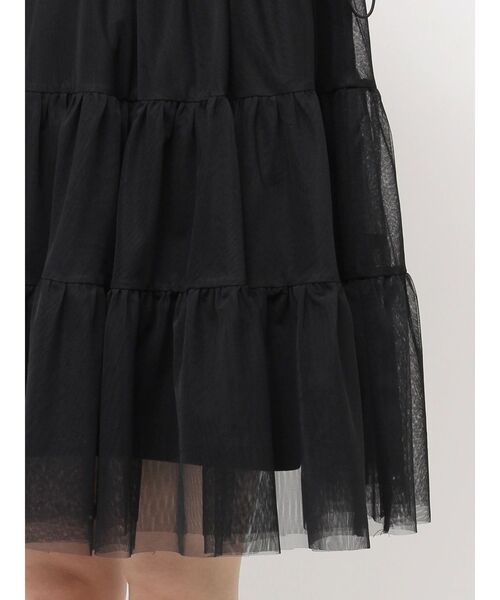 2WAYチュールオーバースウェットワンピース（ワンピース）｜CALNAMUR