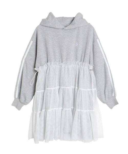 2WAYチュールオーバースウェットワンピース（ワンピース）｜CALNAMUR