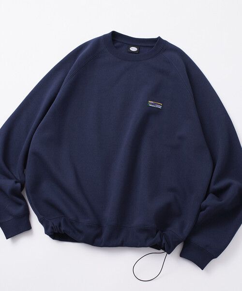 限定展開 ビッグシルエット ワンポイントロゴ ラグランスリーブ