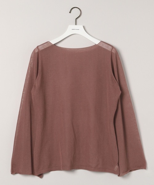 mysty woman(ミスティウーマン)の「シアー長袖ニット 577089(ニット/セーター・レディース・アイボリー/ブラウン/ブラック・FREE)」の20枚目の写真