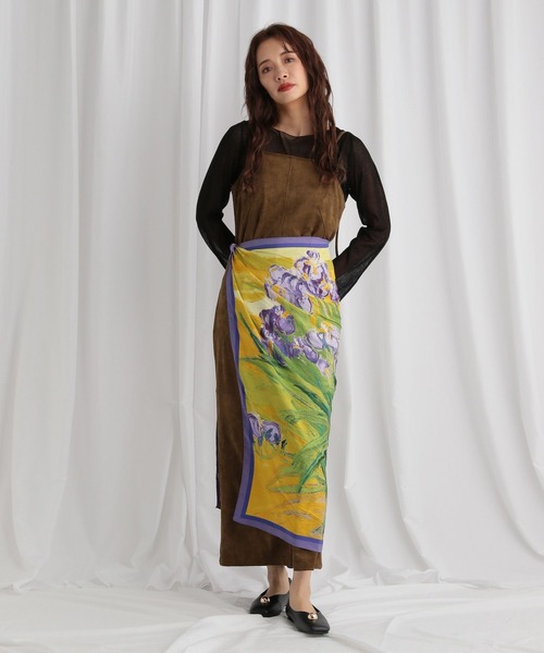 mysty woman(ミスティウーマン)の「シアー長袖ニット 577089(ニット/セーター・レディース・アイボリー/ブラウン/ブラック・FREE)」の5枚目の写真