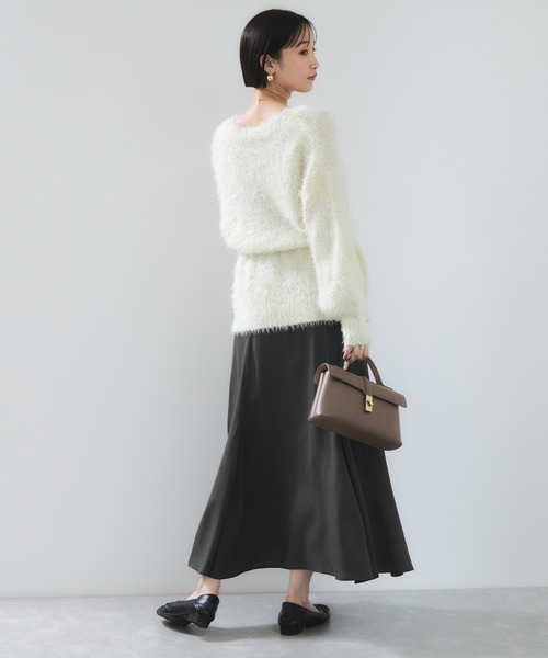 VIS（ビス）の「フィブリルサテン＆レースアソートマーメイドスカート（スカート・レディース・チャコールグレー/ブラウン系その他2/キナリ・FREE）」の19枚目の写真