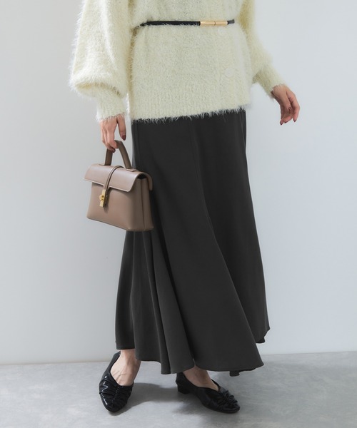 VIS（ビス）の「フィブリルサテン＆レースアソートマーメイドスカート（スカート・レディース・チャコールグレー/ブラウン系その他2/キナリ・FREE）」の21枚目の写真