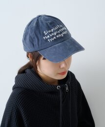 WHIMSIC | 【WHIMSIC】ピグメントダイロゴキャップ(ハット)