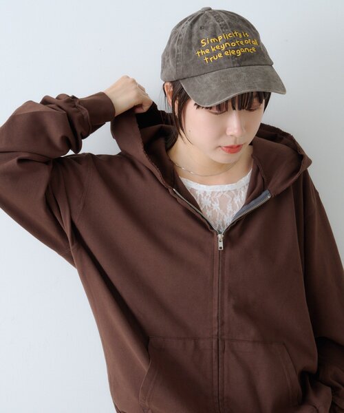 セール】【WHIMSIC】ピグメントダイロゴキャップ（ハット）｜WHIMSIC