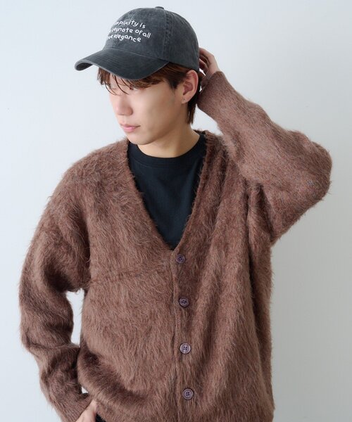 WHIMSIC（ウィムジック）の「【WHIMSIC】ピグメントダイロゴキャップ（ハット・レディース・ブラウン/ブラック/ネイビー・FREE）」の14枚目の写真