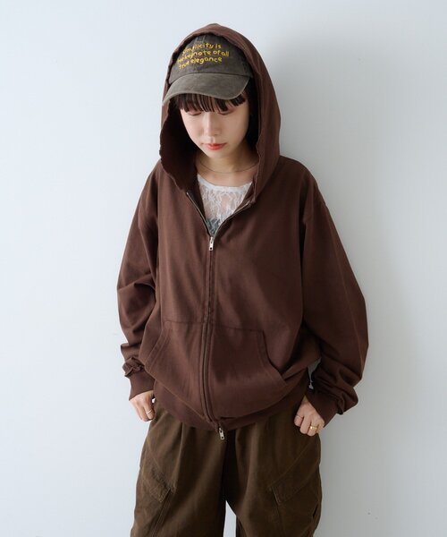 WHIMSIC（ウィムジック）の「【WHIMSIC】ピグメントダイロゴキャップ（ハット・レディース・ブラウン/ブラック/ネイビー・FREE）」の10枚目の写真