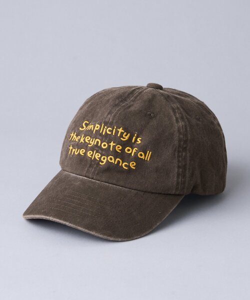 WHIMSIC（ウィムジック）の「【WHIMSIC】ピグメントダイロゴキャップ（ハット・レディース・ブラウン/ブラック/ネイビー・FREE）」の8枚目の写真