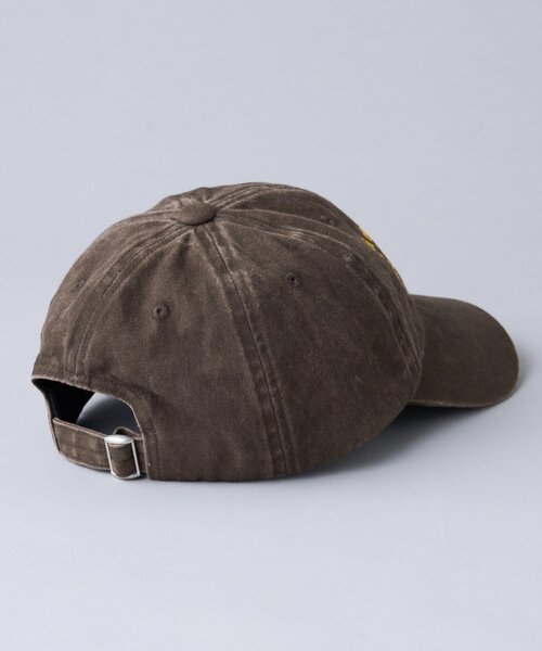 WHIMSIC（ウィムジック）の「【WHIMSIC】ピグメントダイロゴキャップ（ハット・レディース・ブラウン/ブラック/ネイビー・FREE）」の6枚目の写真