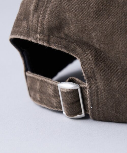 WHIMSIC（ウィムジック）の「【WHIMSIC】ピグメントダイロゴキャップ（ハット・レディース・ブラウン/ブラック/ネイビー・FREE）」の5枚目の写真