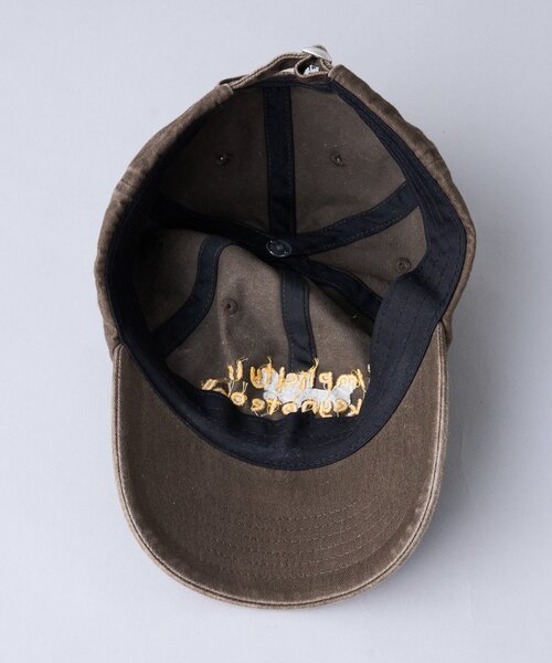 WHIMSIC（ウィムジック）の「【WHIMSIC】ピグメントダイロゴキャップ（ハット・レディース・ブラウン/ブラック/ネイビー・FREE）」の4枚目の写真