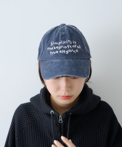 WHIMSIC（ウィムジック）の「【WHIMSIC】ピグメントダイロゴキャップ（ハット・レディース・ブラウン/ブラック/ネイビー・FREE）」の22枚目の写真