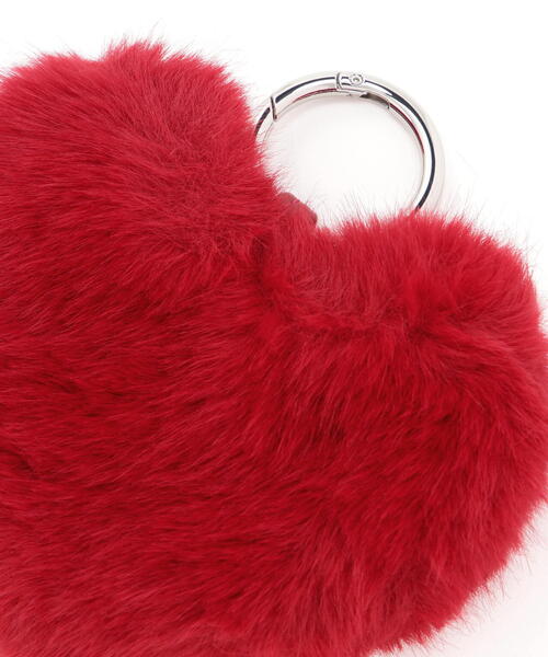 FREE'S MART（フリーズマート）の「◆ハートフェイクチャーム（キーホルダー・レディース・ブラック/ホワイト/レッド・ﾌﾘ-）」の6枚目の写真