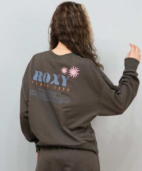 ROXY(ロキシー)の「ROXY/ロキシー スウェット クルーネックトレーナー RLT254038(スウェット・レディース・スミクロ/ヘザーグレー/その他1・L/M)」の2枚目の写真